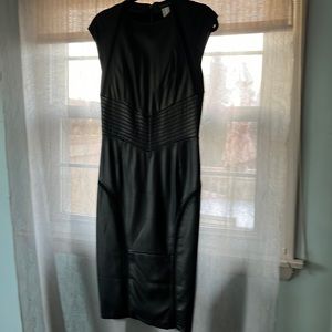 Black pleather dress size 6 from Venus